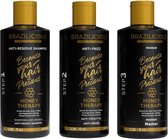 Bol.com Brazilicious Honey Therapy Keratine Behandeling Kit 3x100ml aanbieding