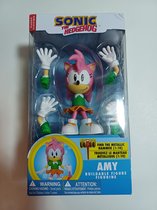 Orijinal Flexfigs Sonic The Hedgehog Amy Rose Oyuncakları Figürleri 10cm Orijinal Flexfigs Sonic The Hedgehog Amy Rose Oyuncakları Figürleri 10cm