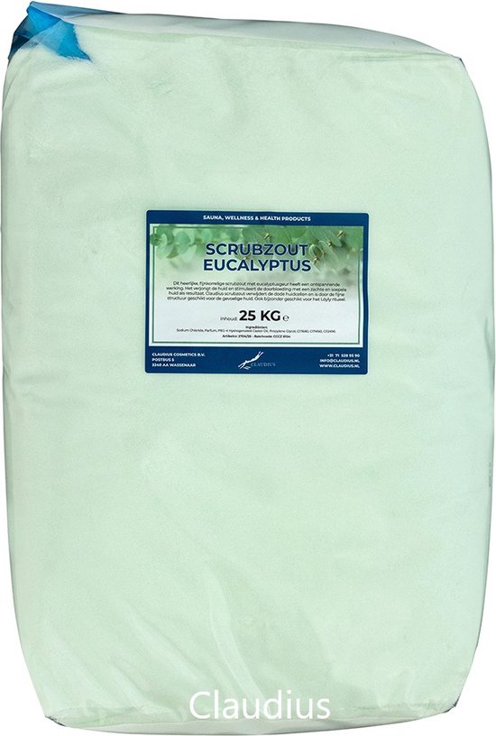 Scrubzout Eucalyptus - 25 KG - Hydraterende Lichaamsscrub
