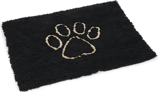 Tapis sec Dirty Dog Running - Chien - Zwart - 78x51 cm