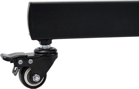 TV Standaard Square 120 cm Zwart VESA 600x400 mm - Beugels en Meer
