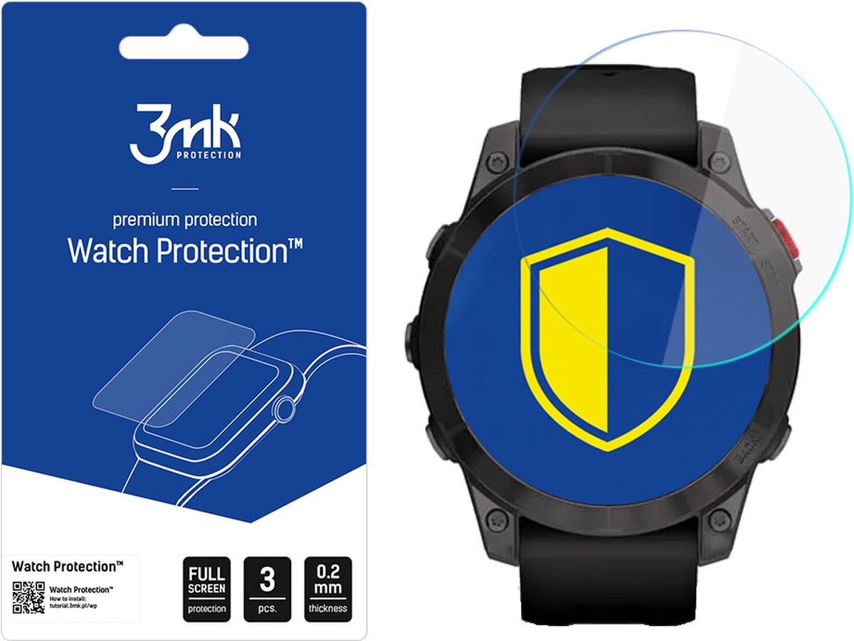 Garmin Epix 2 - 3mk Watch Protection v. FlexibleGlass Lite