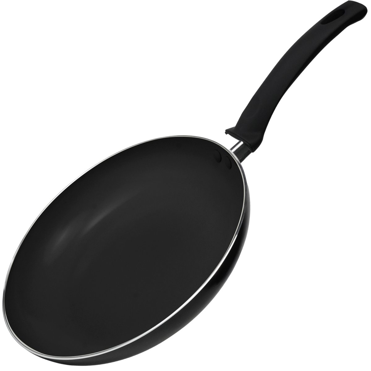 COOCK Koekenpan Inductie - 1500ml - Speciale Anti-Aanbak Coating - Koekenpannen met Ergonomische Koudgrepen - Gerecycled Aluminium - Zwart - Inclusief E-book