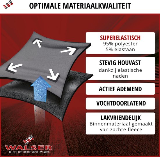 Materiaalbeschrijving: super elastisch, stevig, ademend, vochtdoorlatend en lakvriendelijk dankzij fleece binnenmateriaal.