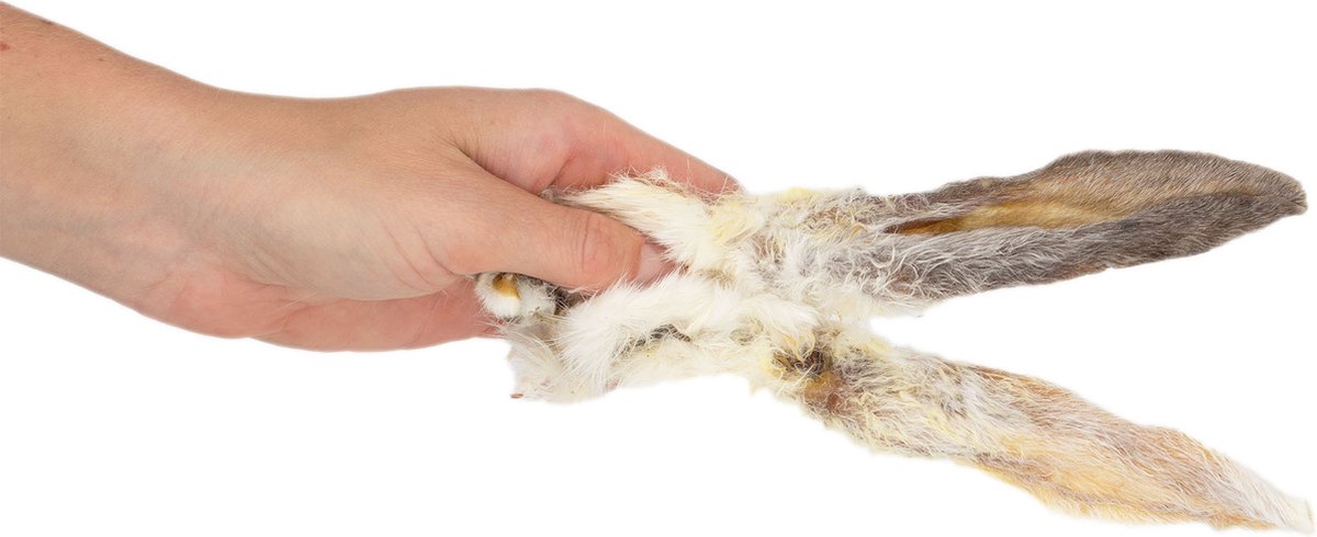 Budget Pet Deals Hondensnacks - Konijnenoren met haar - 1.00 KG - Gecertificeerd