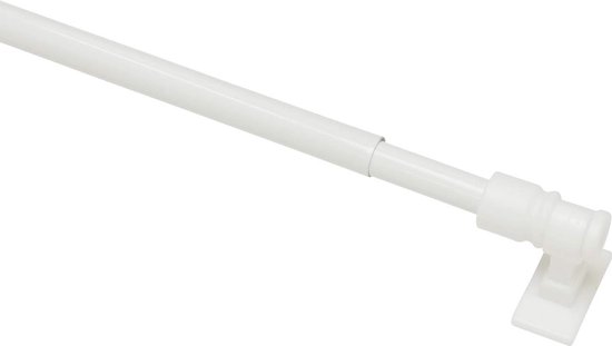 DEFYNEE Uittrekbare gordijnroede in houtlook, 76-305 cm, 25