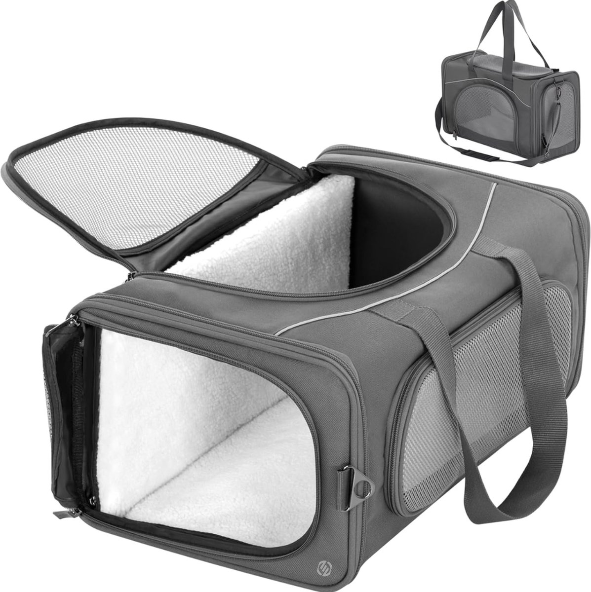 Equivera Katten Vervoersbox - Kattenvervoersbox - Reistas Katten - Reismand - Kattendraagtas - Transporttas