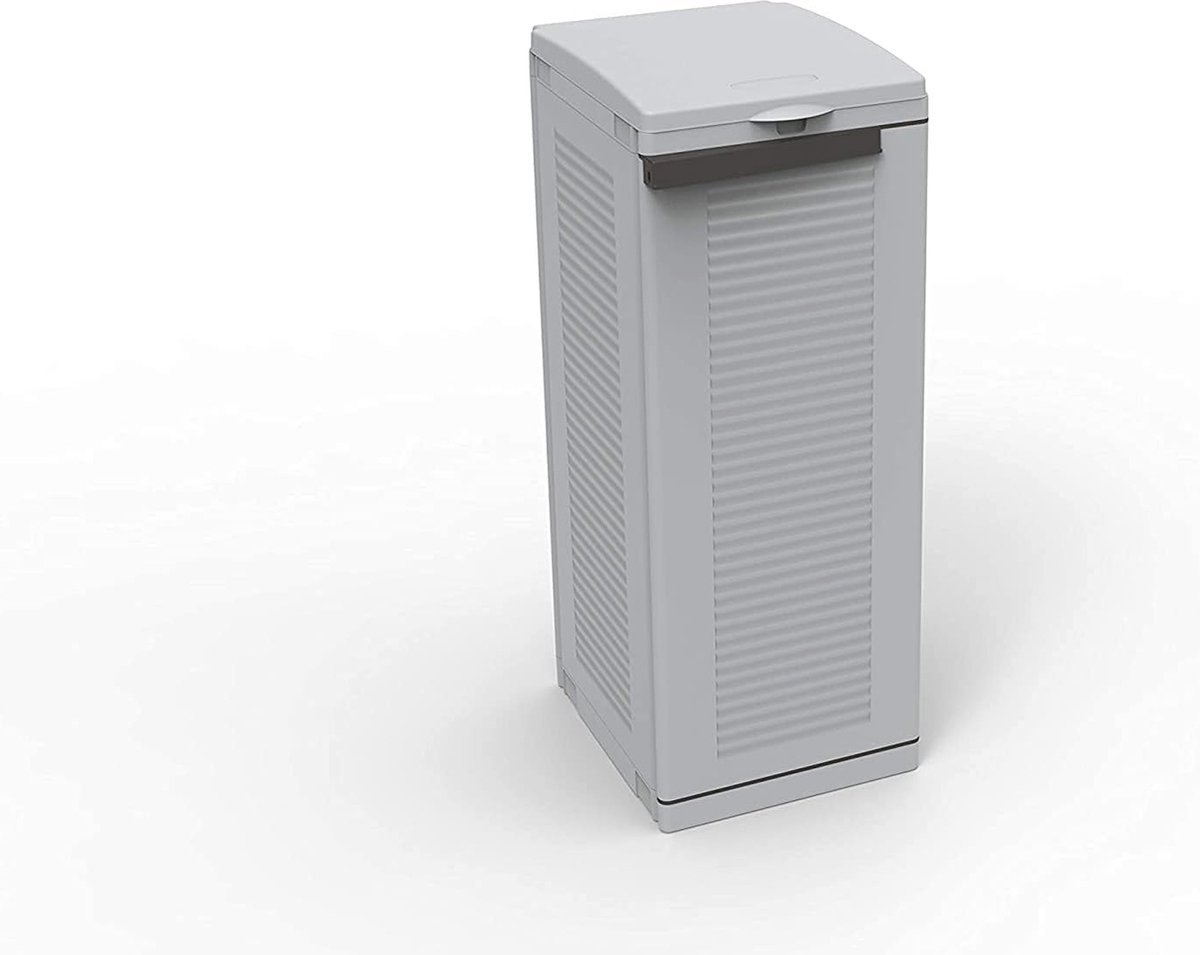 Goedkoopste Ecocab 1 Afvalscheidingskast voor Binnen en Buiten - Grijs, Kunststof, Licht en Modern