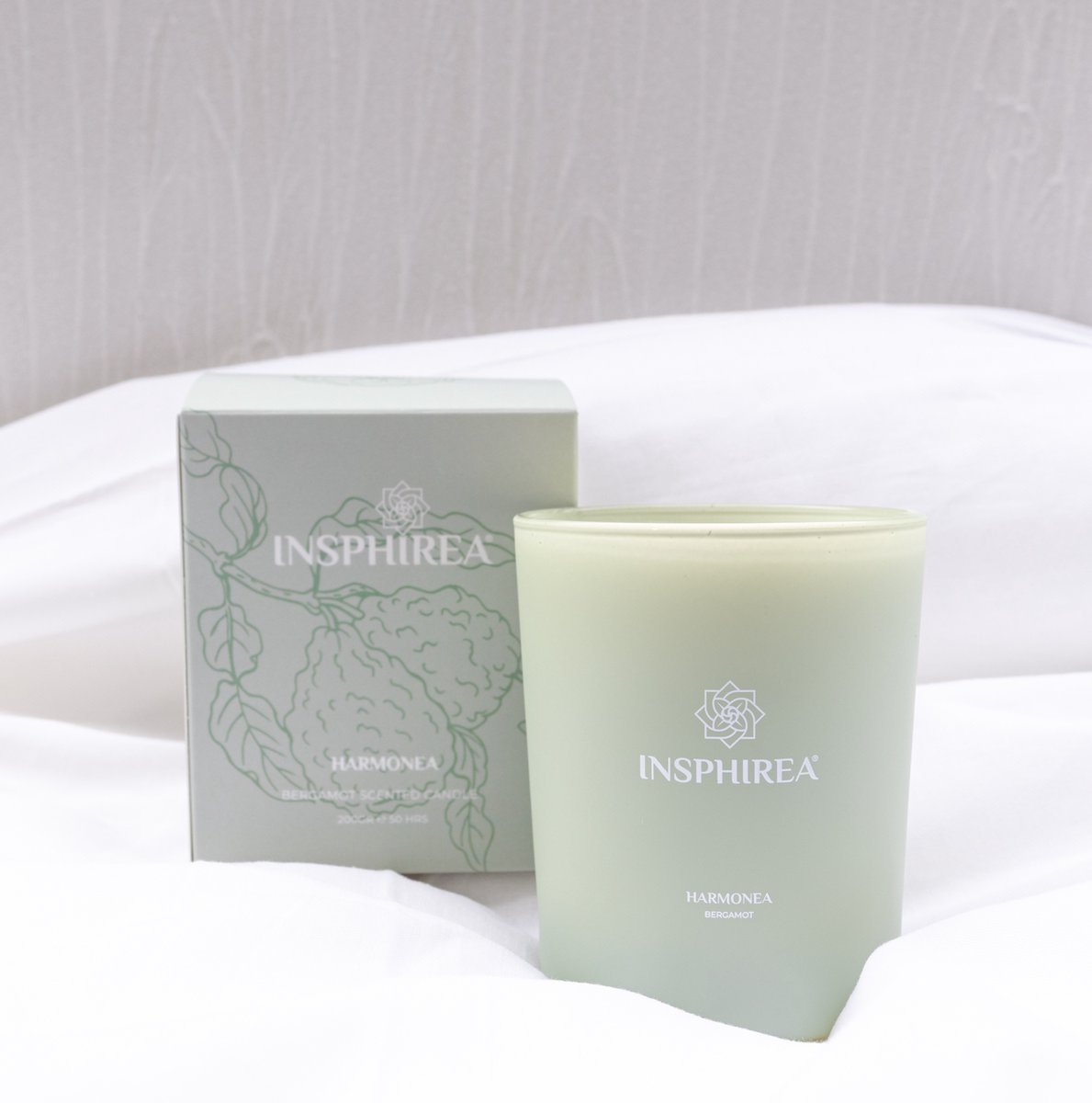 Insphirea Harmonea Geurkaars - Bergamot en Citrus - 200 g
