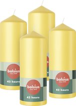 Bol.com Bolsius - Gladde Stompkaarsen - 15cm - 4 stuks - Geel aanbieding