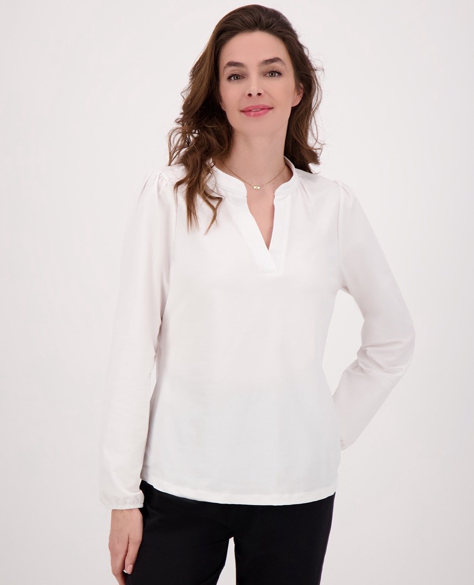 Je m'appelle Travelstof Top - Dames - Wit - Maat XL