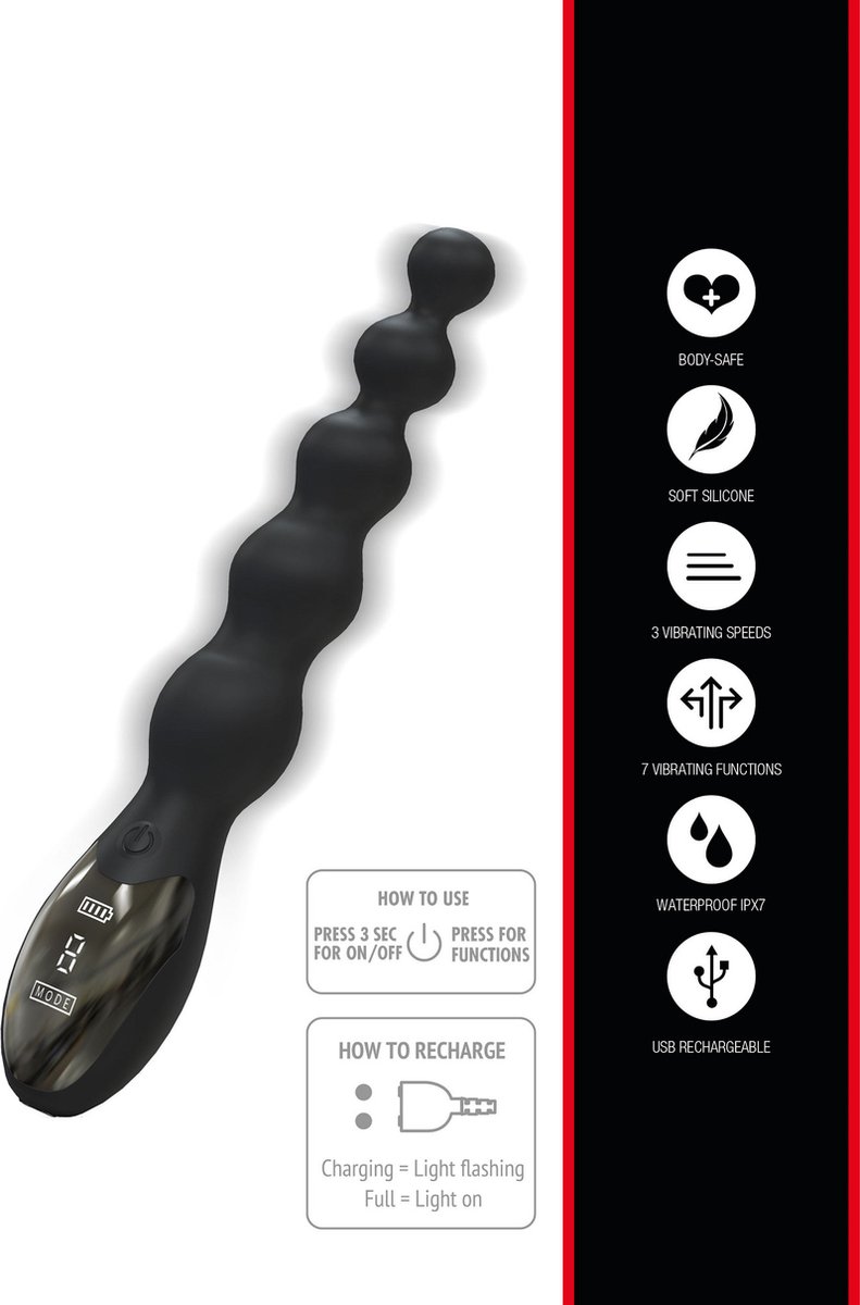 Goedkoopste Beaded Anal Power Vibrator