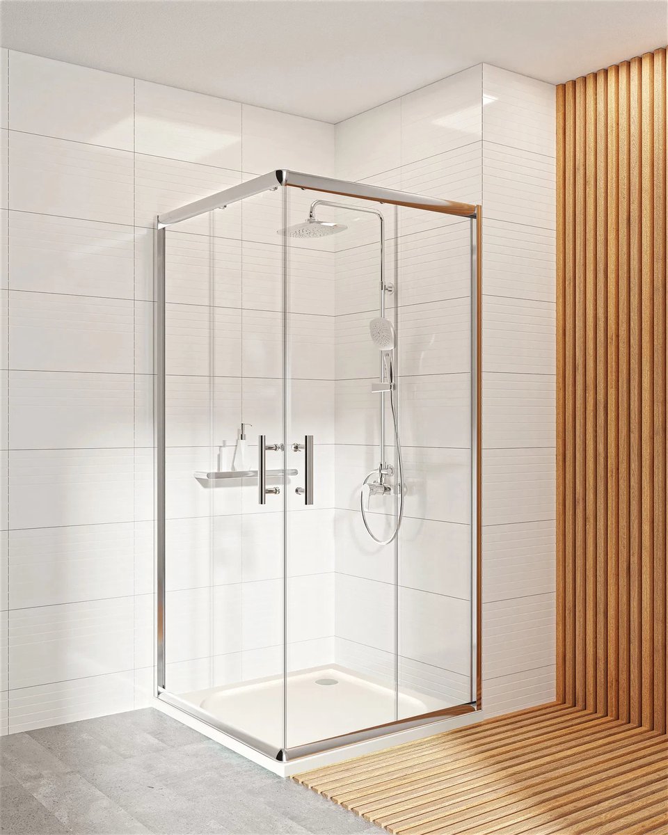 Deante Jasmin Plus - Douchecabine 90x90x190 cm - Antikalk Nano Coating - Veiligsheidsglas