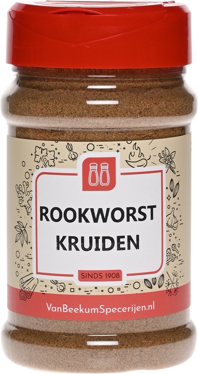 Goedkoopste Van Beekum Specerijen - Rookworst Kruiden - Strooibus 150 Gram