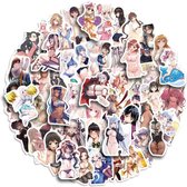 Bol.com Anime Meisje Stickers Waterdicht - 50 stuks Sexy Meisje Anime Sticker Pack - Laptop Telefoon Waterfles Bagage Helm Skate... aanbieding