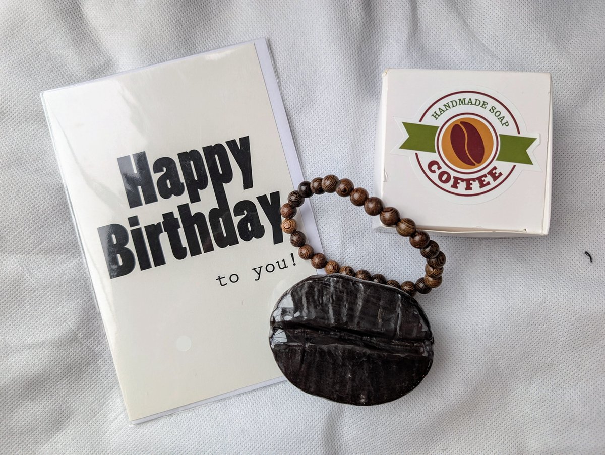 Goedkoopste Cadeaupakket man met KOFFIE ZEEP