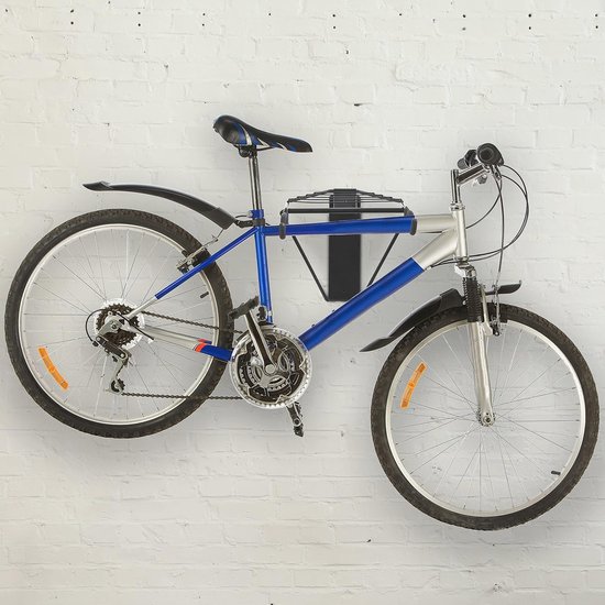 Decopatent® Muur Ophangsysteem voor 2 Fietsen & Inklapbaar - Ophang systeem fiets - Ophangen aan muur - Houder muur - Wandmontage - Decopatent