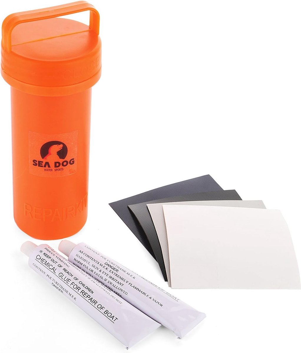 Reparatieset voor Opblaasbare Boot - Inclusief PVC Patches en Lijm voor Effectieve Herstel