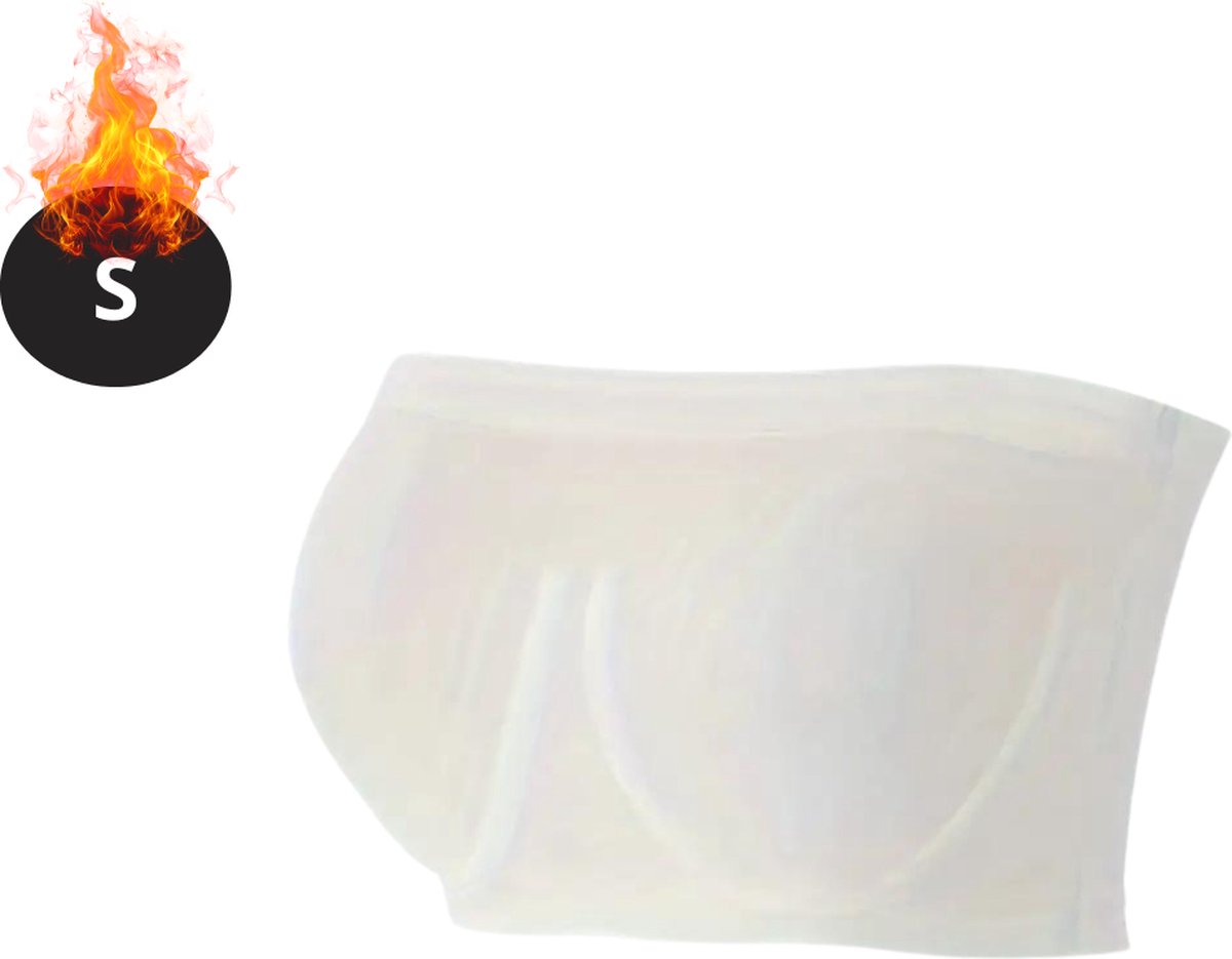 Nivard BH Zonder Beugel - Zonder Bandjes - Push-up Bh's - Comfort Beha - Comfortabel - Sterk - Wit