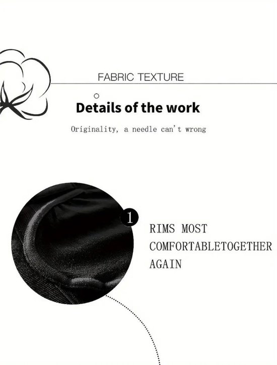 Nivard BH sans armatures - Sans Bracelets - Soutiens-gorge -gorge Push -up - Soutien-gorge Comfort - Confortable - Solide - Zwart - Taille XXL