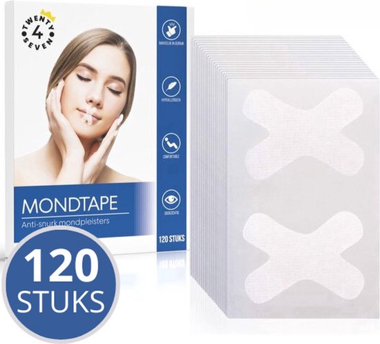 Twenty4seven mondtape – 120 stuks – antisnurkstrips – myotape