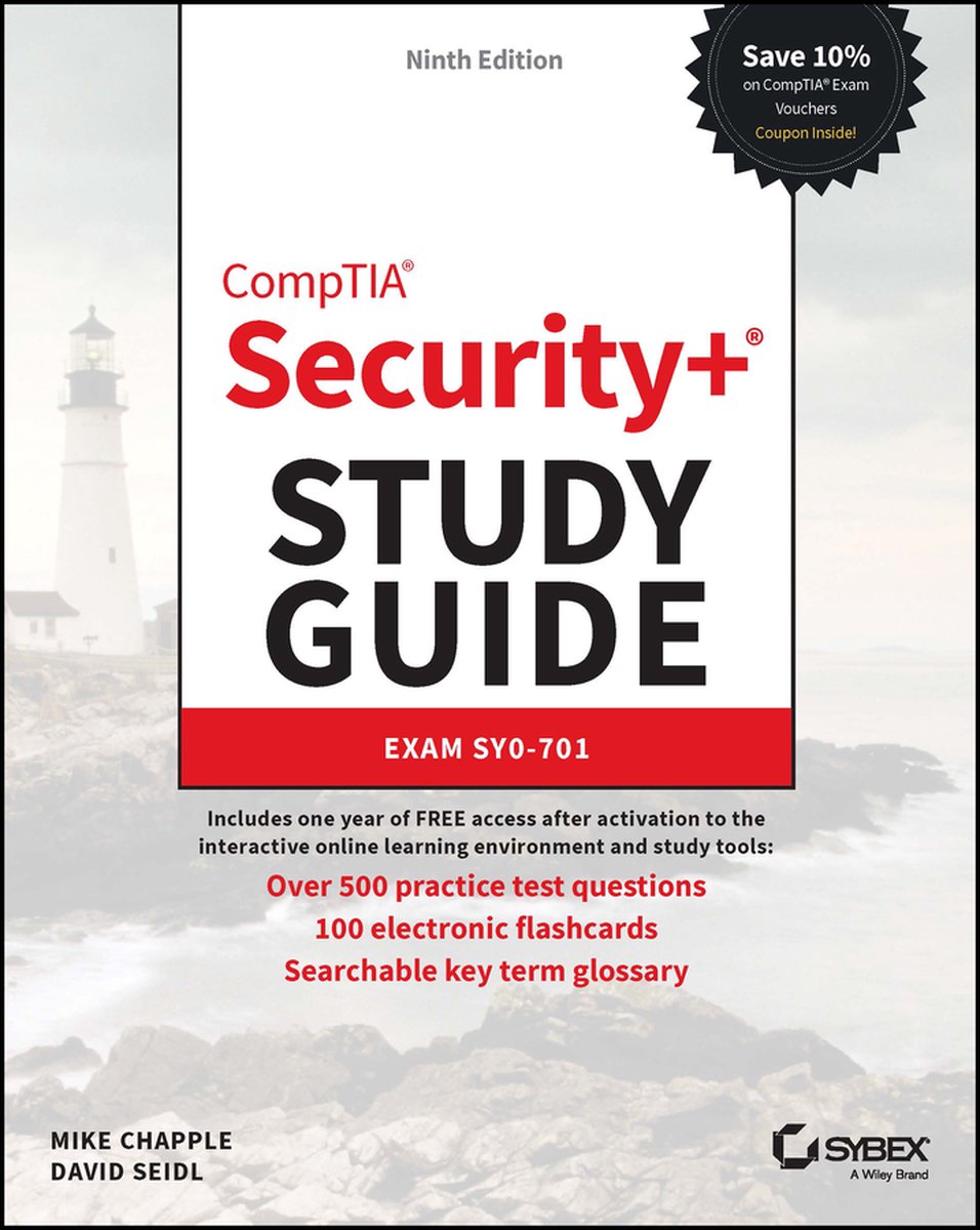 Omslag van Sybex Study Guide- CompTIA Security+ Study Guide with over 500 Practice Test Questions