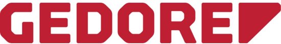 Gedore logo: rode tekst op witte achtergrond.