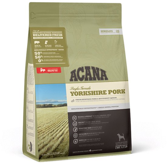 Acana - Singles Yorkshire Pork Dog - Hondenvoer - 2 kg