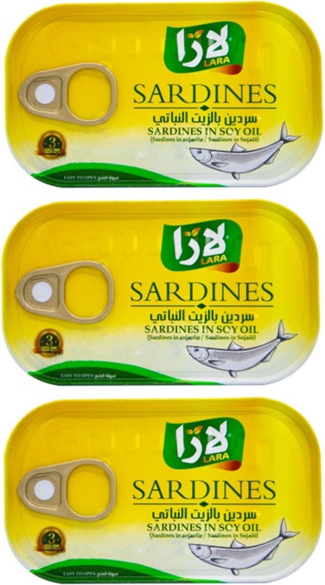 Lara Multipak Sardines in blik 3 x 125 Gram