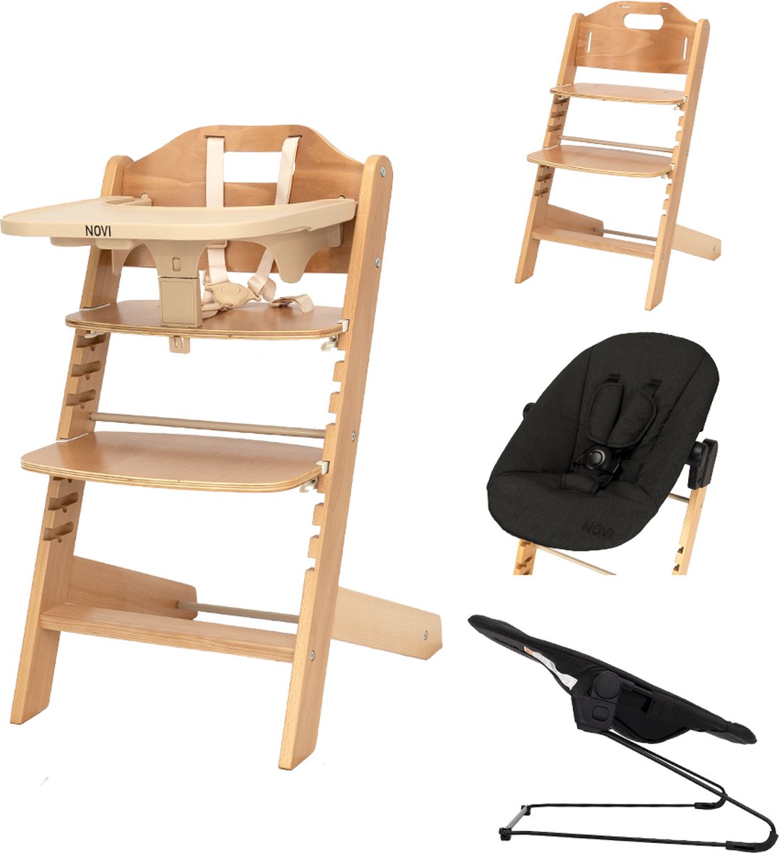 Novi Baby 1-2 Grow Kinderstoel - Verstelbaar - Inclusief Accessoires