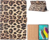Tablet Book Case met sluiting voor Samsung Galaxy Tab S5e modelnr, T720 T/725 – Luipaardprint