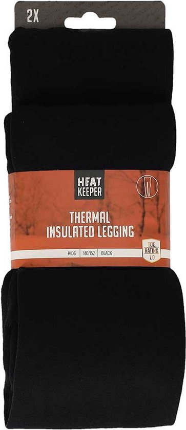 Heatkeeper - Leggings thermiques enfant - Zwart - Taille 140/146 - 4-Pack - Vêtements thermiques enfants