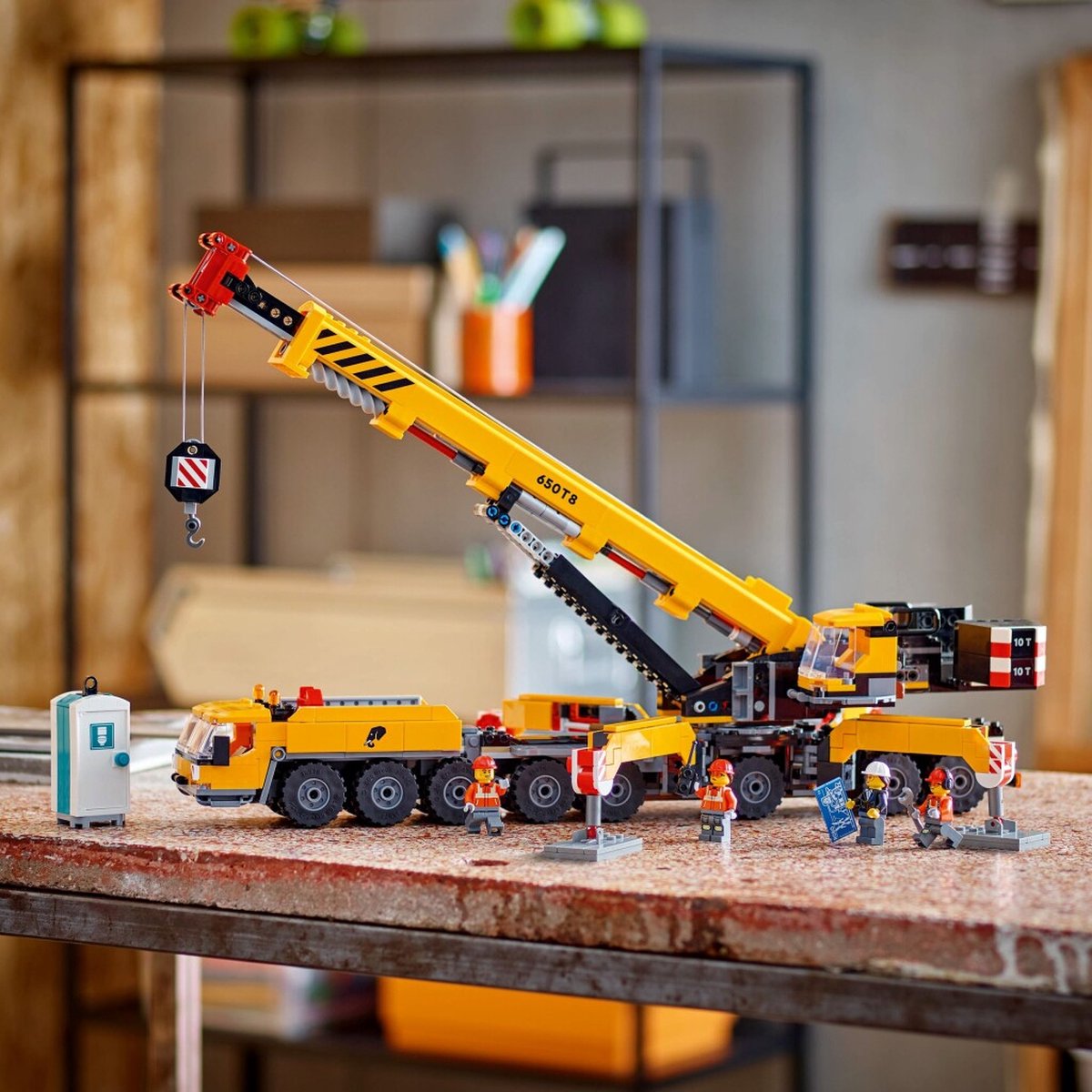 LEGO City Gele mobiele bouwkraan speelgoedset - 60409 — afbeelding 12