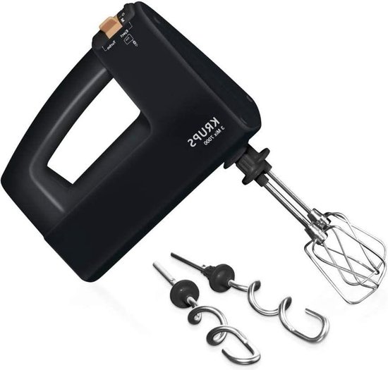 3 MIX 7000 Hand Mixer 60 Years Edition 500W Ergonomic Handle - Speed Control - Whisk and Kneading - Black/Copper - Best Price