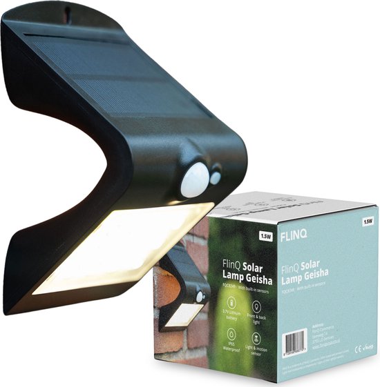 FlinQ Geisha - Solar Wandlamp Buiten