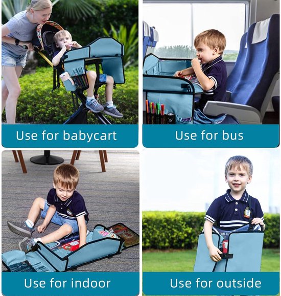 Autostoel-dienblad voor kinderen, reizen, peuters, reistas, voor auto