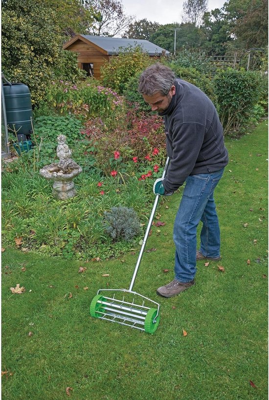 Remi Tools Ltd Rolling Outdoor Tuin Gazon Beluchter Spike Roller Tuinieren Tool Gras Bodem Remi Tools Ltd Rolling Outdoor Tuin Gazon Beluchter Spike Roller Tuinieren Tool Gras Bodem