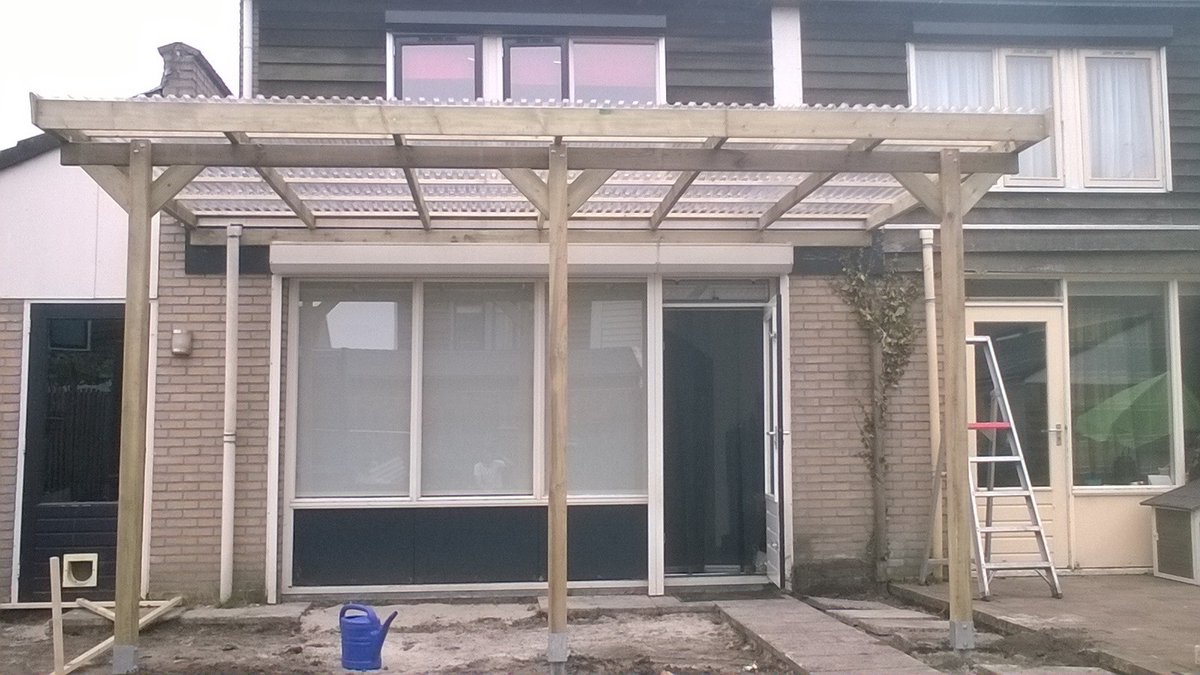 VERANDA MUURAANBOUW 5.00 X 3.00 METER CENDIC