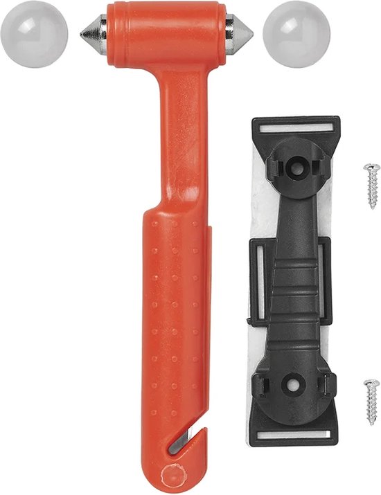Hammer Glasbreker auto vrachtwagen en veiligheidsgordelmes 2-in-1 noodgevallen multifunctioneel