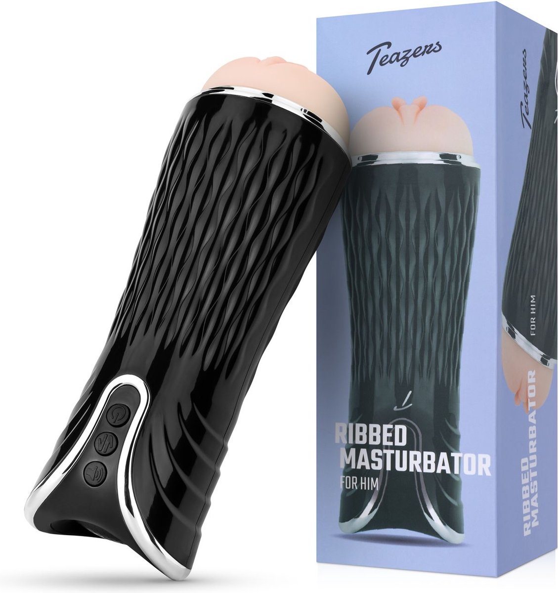 Goedkoopste Teazers - Elektrische Masturbator met Stem - Sex Toys voor Mannen - Masturbator voor Man - Masturbators - Zwart