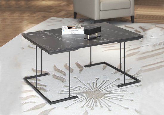 Julian Bowen Scala salontafel met wit marmeren blad