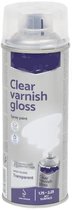 Spuitverf - 2 stuks Spuitlak - Spuitbus - Blanke Lak Hoogglans - Vernis - Sneldrogend - Transparant - Binnen & Buiten - 400ml