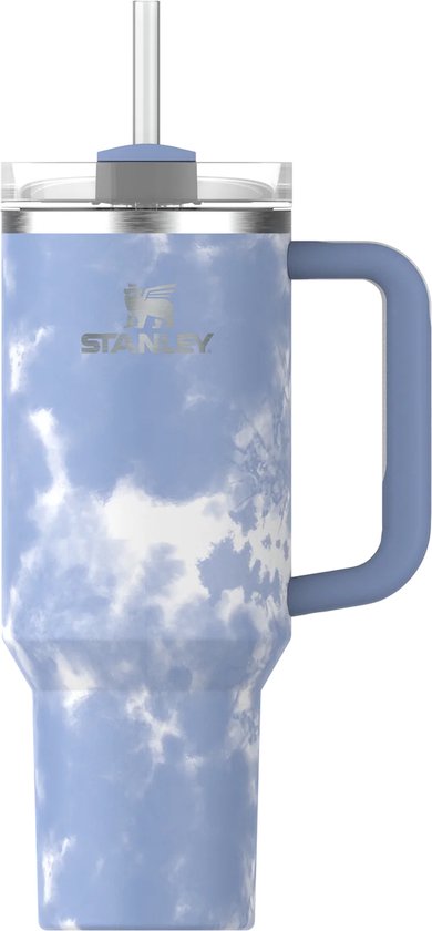 Foto: Stanley quencher h2 0 flowstate tumbler ocean tiedye 1 2l rvs stanley cup met rietje thermosbeker thermosfles beker drinkbeker drinkfles mug waterfles