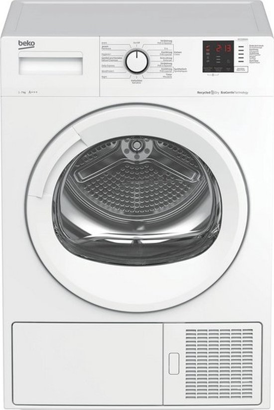 Beko KH 7535 RXW | Warmtepompdroger | 7 kg | Taaldisplay Duits