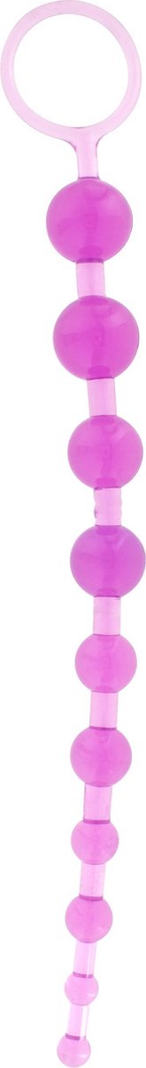 Goedkoopste Flexibele paarse Anale Beads - insertable 25.5 cm en dia 2.5 cm