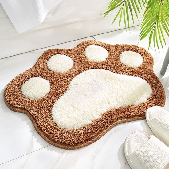 STAR&STER U-vormige Bad- & Toiletmat 45x45 cm – Zwart – Antislip