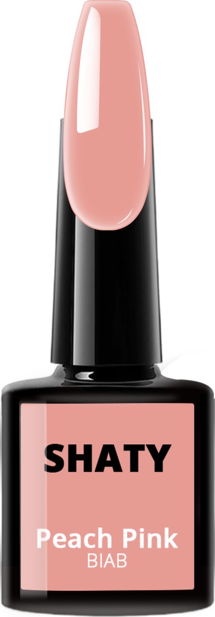 SHATY® BIAB – Builder in a Bottle – BIAB Nagel Builder Gel – BIAB Nagellak – Peach Pink - HEMA & TPO Free – 8ml