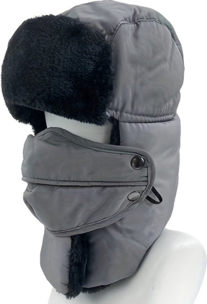 Bovista Wintermuts Heren Dames Volwassenen Muts Ski Mask Bivakmuts Balaclava Ski Masker Wintersport Full Face Mask Winter Masker Voor Winter Grijs