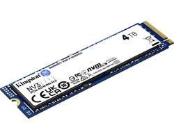 Kingston NV3 M.2 2280 NVMe 4TB - SSD M.2 2280 - PCI Express 4.0 x4 - 4 TB - NVMe 1.4 - 1.28PB - PS5 Compatible - blauw