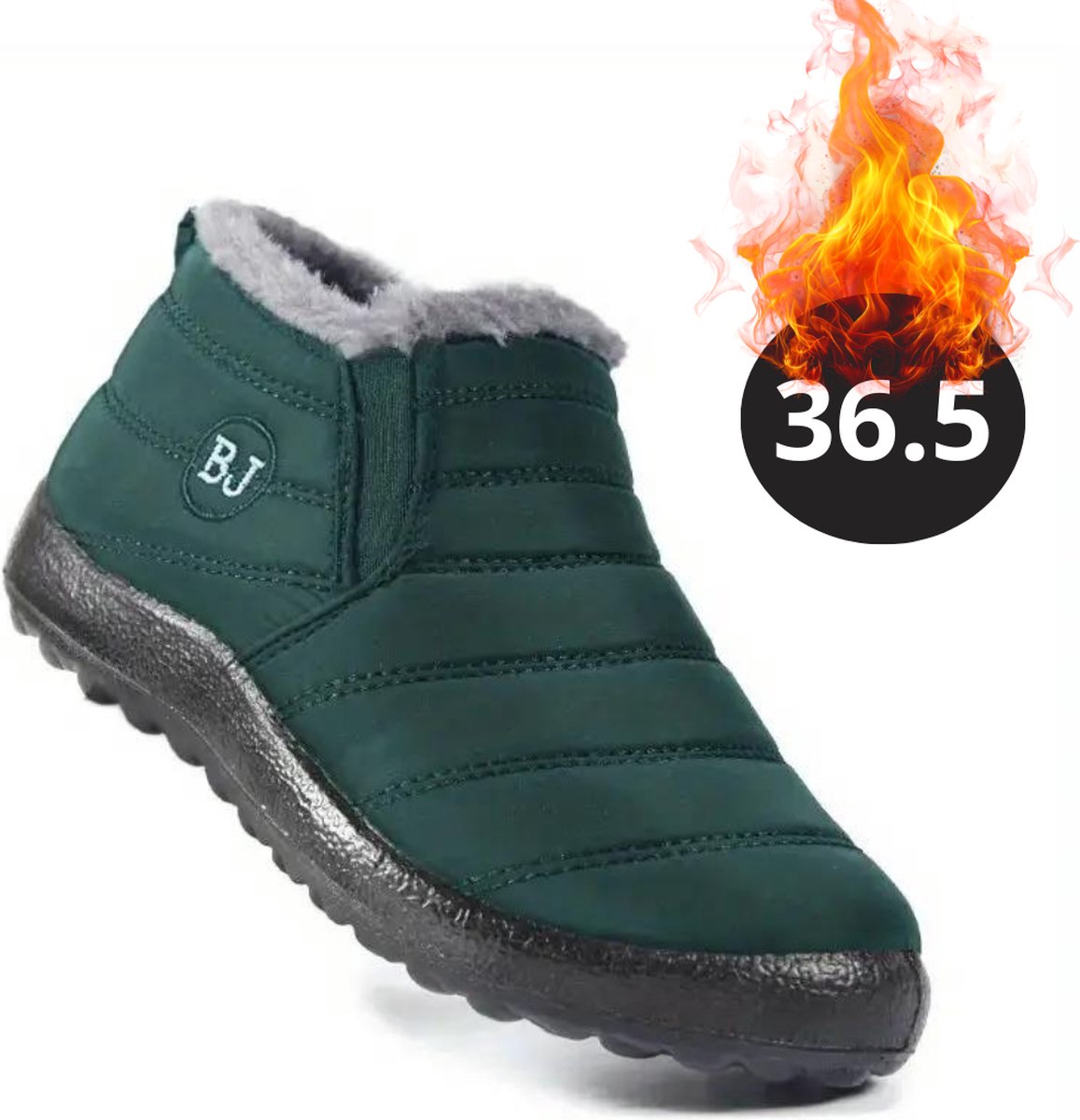 Nivard Snowboots Sneeuwschoenen Sneeuwboots Dames Wintersport Ski Skischoenen Donker 36.5 Laag Groen